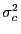 $ \sigma_{c}^{2}$