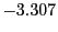 $ -3.307 $