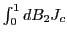 $ \int_{0}^{1}dB_{2}J_{c}$