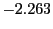 $ -2.263 $