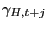 $ \gamma_{H,t+j} $