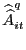 $\displaystyle \widehat{\widehat{A}}_{it}^{q}$