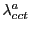 $ \lambda_{cct}^{a}$