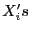 $ X_{i}^{\prime}s$