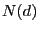 $ N(d)$