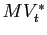 $ MV_{t}^{\ast}$