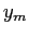 $ y_{m}$