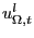 $ u_{\Omega,t}^{l}$
