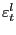 $ \varepsilon_{t}^{l}$