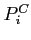 $P_{i}^{C}$