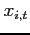 $x_{i,t}$