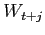 $ W_{t+j}$