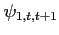 $\displaystyle \psi _{1,t,t+1}$