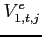 $\displaystyle V_{1,t,j}^{e}$