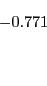 \begin{displaymath} \begin{array}[c]{c} -0.771\ \text{ } \end{array}\end{displaymath}
