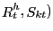 $ \mathop R\nolimits_{t}^{h},\mathop S\nolimits_{kt})$