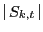 $ \vert\mathop S\nolimits_{k,t}\vert$