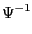 $ \mathop\Psi\nolimits^{-1}$