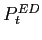 $ P_{t}^{ED}$
