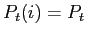$ P_{t}( i) =P_{t}$