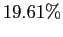 $ 19.61\%$