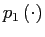 $ p_{1}\left( \cdot\right) $