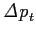 $ \mathit{\Delta p}_{t}$