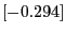 $[-0.294]$