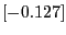 $[-0.127]$