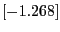 $[-1.268]$