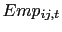 $ Emp_{ij,t}$