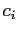 $ c_{i}$