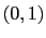 $ \left( 0,1\right) $