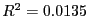 $ R^{2}=0.0135$
