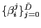 $ \{\beta_{i}^{j}\}_{j=0}^{\tilde{D}}$
