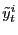 $ \tilde{y}_{t}^{i}$
