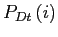 $ P_{Dt}\left( i\right) $