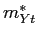 $ m_{Yt}^{\ast}$