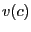 $ v(c)$