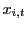 $ x_{i,t}$