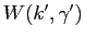 $ W(k^{\prime},\gamma^{\prime})$