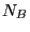 $ N_{B}$