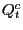 $ Q_{t}^{c}$