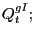 $ Q_{t}^{gI};$