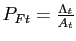 $ P_{Ft} = \frac{\Lambda_{t}}{A_{t}}$