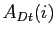 $ A_{Dt}(i)$
