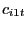 $ c_{i1t}$