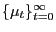 $ \{\mu _{t}\}_{t=0}^{\infty}$
