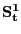 $ \mathbf{S^{1}_{t}}$
