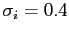 $\sigma_i = 0.4$